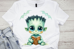 Cute Frankenstein, Frankenstein Kid, Monster Kids, 20 PNGs Product Image 6