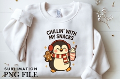 Penguin snack squad png design for T-shirts Product Image 3