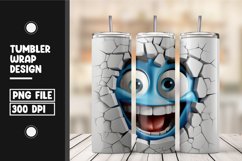 Funny cartoon emoji Tumbler Wrap Sublimation Product Image 1