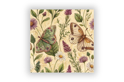 Cottagecore Butterfly Digital Paper, Seamless Watercolor Product Image 6