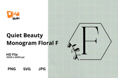 Quiet Beauty Monogram Floral Product Image 1