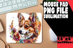 Vibrant Puppy Prints: Sublimation Mouse Pads Product Image 1