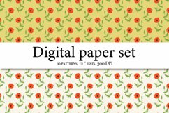 Wildflowers Aesthetics Digital Paper, Meadow Flowers Product Image 3