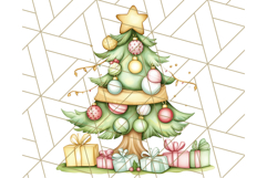 Muted Cute Safari Christmas Animal PNG Clipart, Holiday Png Product Image 2