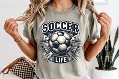 Soccer Life PNG, Sports Sublimation Design Product Image 5