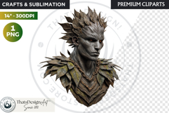 Fantasy Forest Spirit Clipart PNG, Enchanted Nature God Product Image 1