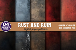 Rust and Ruin Digital Papers Background PNG Product Image 1
