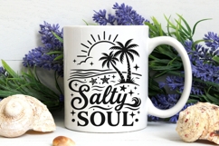 Salty Soul Svg, Summer Vibes Svg, Beach Vacation Svg. Product Image 7