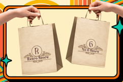 Malam Retro Monogram | Web Font Product Image 6