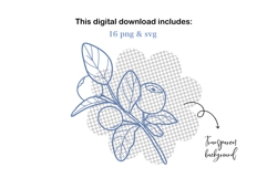 Berry Clipart SVG PNG, Seamless Fruit Patterns Product Image 5