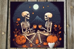 Halloween Skeleton | 11 Skinny tumbler sublimation designs Product Image 6