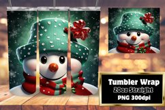 20oz Festive Season Tumbler Sublimation Wrap Product Image 1