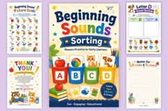 Beginning Sounds Sorting Workbook Product Image 6
