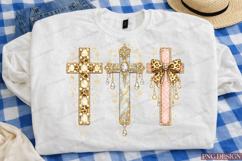 Christian Cross Bundle PNG Design | Floral Marble Leopard Product Image 6