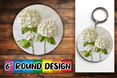 3D Floral Paradise: Circle Design PNG Sublimation Product Image 1