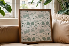 Tennis line art bundle EPS|PNG|SVG|JPG| sporty line designs Product Image 6