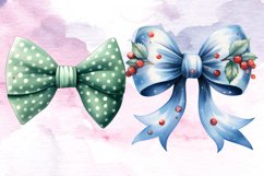 Christmas Tie Bow Sublimation Clipart, Christmas Tie Bow Product Image 7