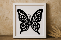 Elegant Floral Butterfly SVG Product Image 1