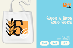 Bloom &amp; Bison Boho Floral Monogram Product Image 1
