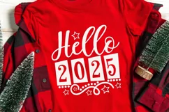 Hello 2025 Svg, New Years Svg, New Years Eve Svg, 2025 Svg. Product Image 5
