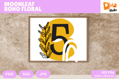 Moonleaf Boho Floral Monogram Product Image 1