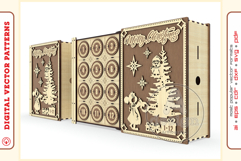 Advent calendar v49 - laser cut file - Glowforge ready file Product Image 6