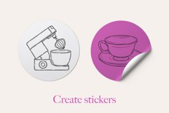 50 Kitchen Procreate Stamps Product Image 5