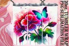 Playful moments 20oz tumbler wrap, Butterfly Product Image 1