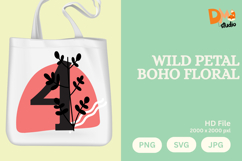 Wild Petal Boho Floral Monogram Product Image 1