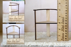 Miniature simple chair laser cut download file dollhouse fur Product Image 6