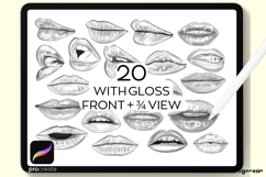 Procreate Lips Stamps | Procreate Brush | Face Product Image 7