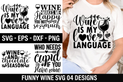 Funny Wine SVG Design - Wine makes me happy you not so much Product Image 2