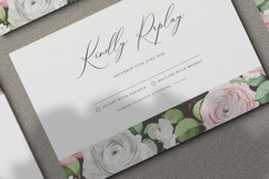 beautiful wedding card invitation set with roses flower Product Image 6