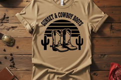 Sunset Ranch Vibes Svg, Western Cowgirl Svg, Ranch Life Svg Product Image 2