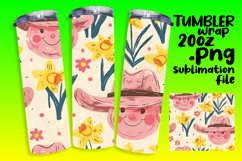 Charming Watercolor Tumbler Wrap Patterns 20oz Product Image 1