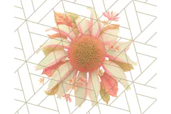 Fall Foliage Clipart PNG, Pink and Green Leaves Product Image 2