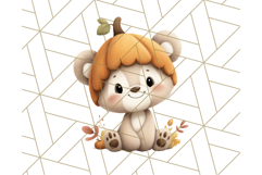 Woodland Autumn Critters PNG Clipart, Cute Fall Animals Product Image 2