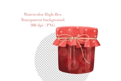 Watercolor Cherry and Bow Clipart Product Image 6