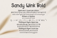 Sandy Wink Font | Cute Font | Girly Font | SVG OTF TTF Product Image 6