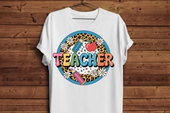 Retro Cute Teacher PNG Product Image 6