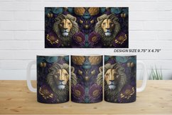 3D Lion Floral | Mug sublimation design Product Image 9