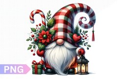 Christmas Gnome Sublimation, Clipart PNG Design Product Image 1