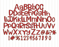 Strawberry Doodle Letters| Sublimation Alpha Pack Product Image 4