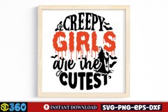 Creepy girls are the cutest SVG, Witch Quote SVG Bundle Product Image 4