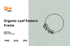 Organic Leaf Pattern Frame Product Image 1
