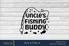 Uncle's Fishing Buddy Onesie,My Uncle Baby Bodysuit T-Shirt Product Image 6