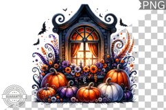 Halloween Window Sublimation - Clipart PNG Bundle Product Image 7