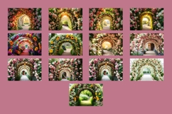 12 Floral Tunnel Arch Digital Backdrops Product Image 6