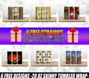 Pumpkins Tumbler Halloween Sublimation 20oz Skinny Straight Product Image 5