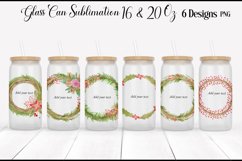 Libbey Christmas Glass Can | Sublimation Design Bundle Product Image 1